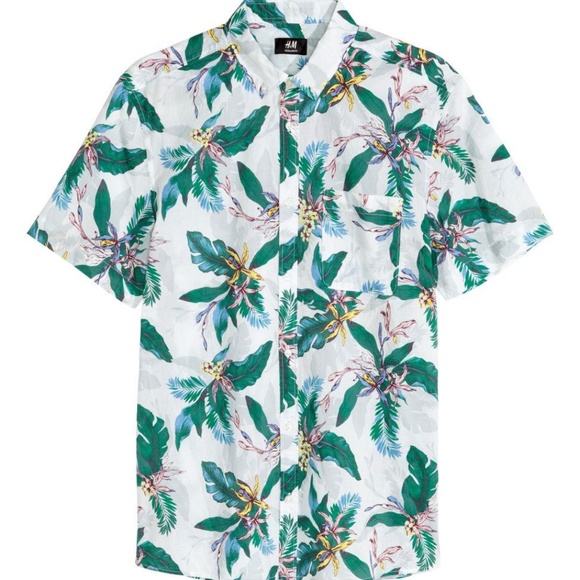 H\u0026M | Shirts | Hm Tropical Print Short 